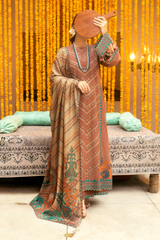 3 Piece Embroidered Lawn Suit - Nayab Eid Exclusive