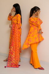 2 Piece - Printed Lawn RTW Western - Elaya