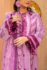 3 Piece Embroidered Lawn Suit - Dilnaz Eid Exclusive