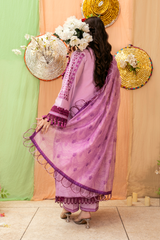 3 Piece Embroidered Lawn Suit - Dilnaz Eid Exclusive