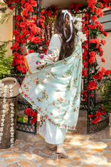 3 Piece Embroidered Lawn Suit - Zunaira Eid Exclusive