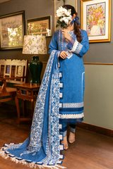 3 Piece Embroidered Lawn Suit - Afsana Eid Exclusive