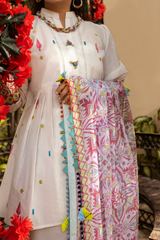 3 Piece Embroidered Lawn Suit - Naqsh Eid Exclusive