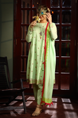 3 Piece Embroidered Lawn Suit - Gulbahar Eid Exclusive