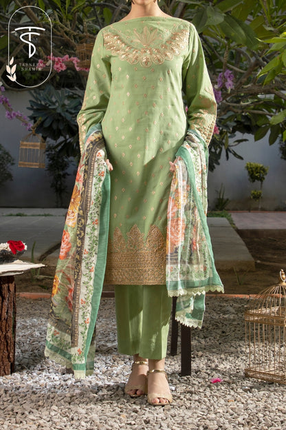 green Pakistani suits for ladies