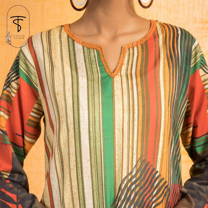 Premium Lawn Shirt (Stitched)-Digital Printed
